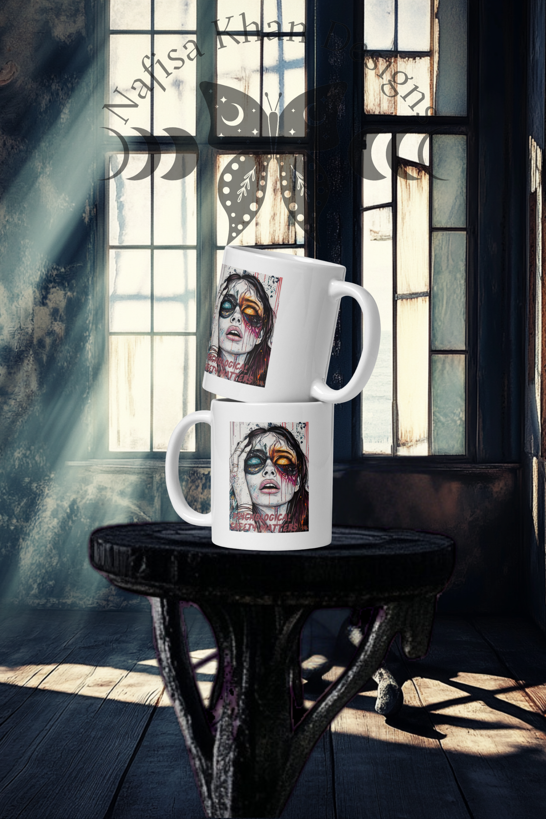 Psychological Safety Matters Mug – Sip Boldly, Speak Freely featuring modern Desi fashion with a fusion of tradition and streetwear style.