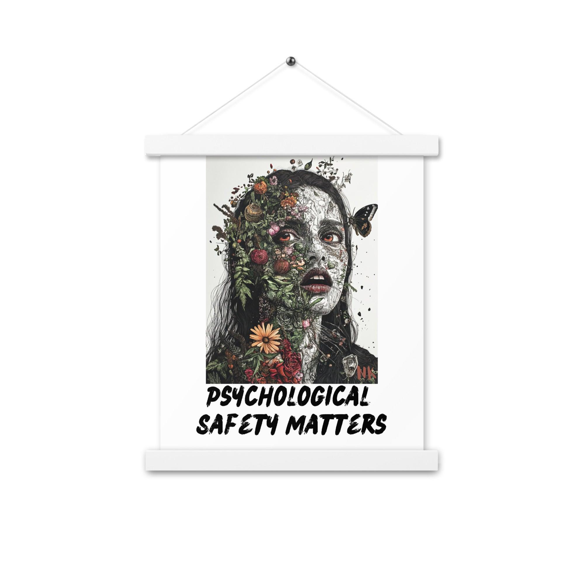Psychological Safety Matters Poster with hangers - Nafisa Khan Designs