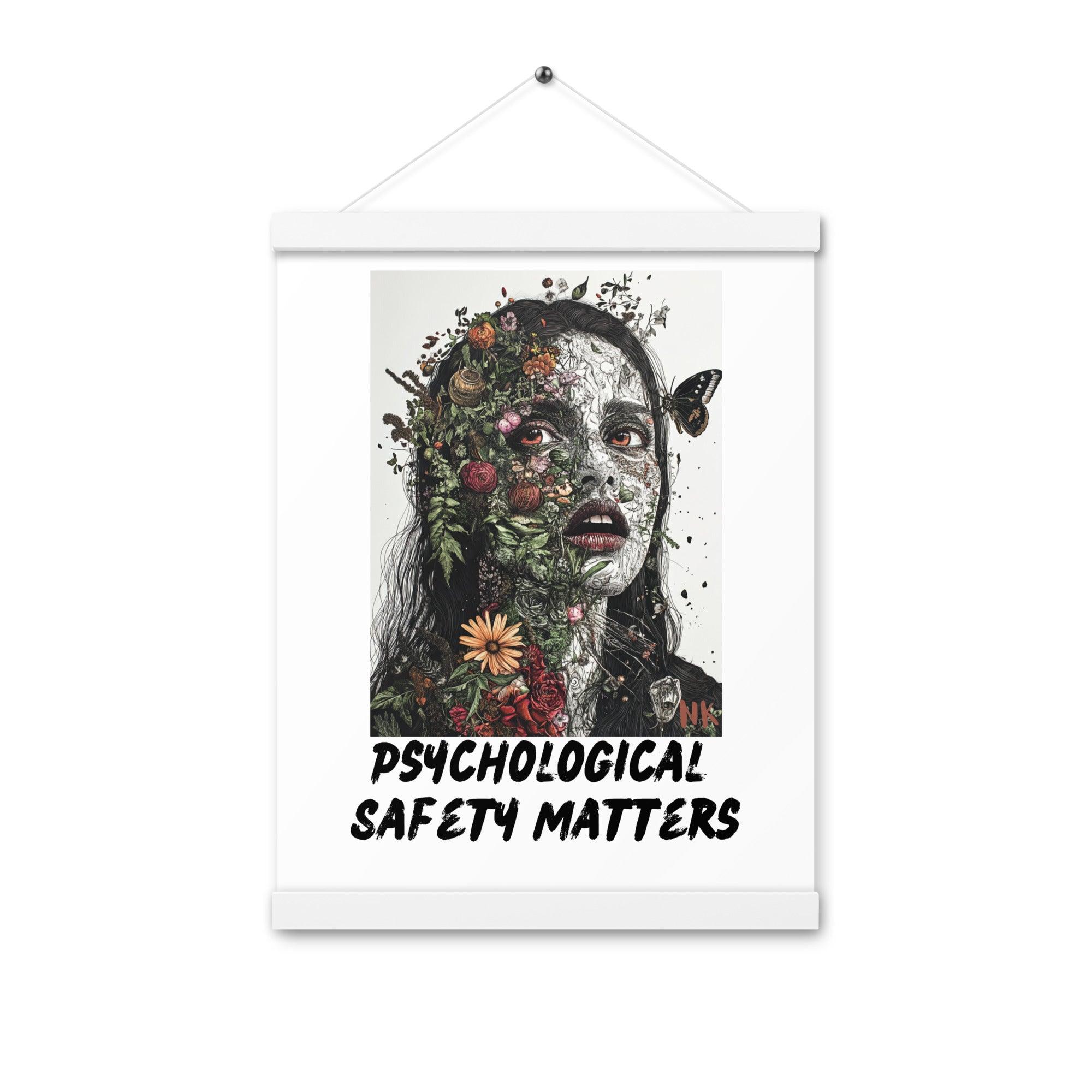 Psychological Safety Matters Poster with hangers - Nafisa Khan Designs