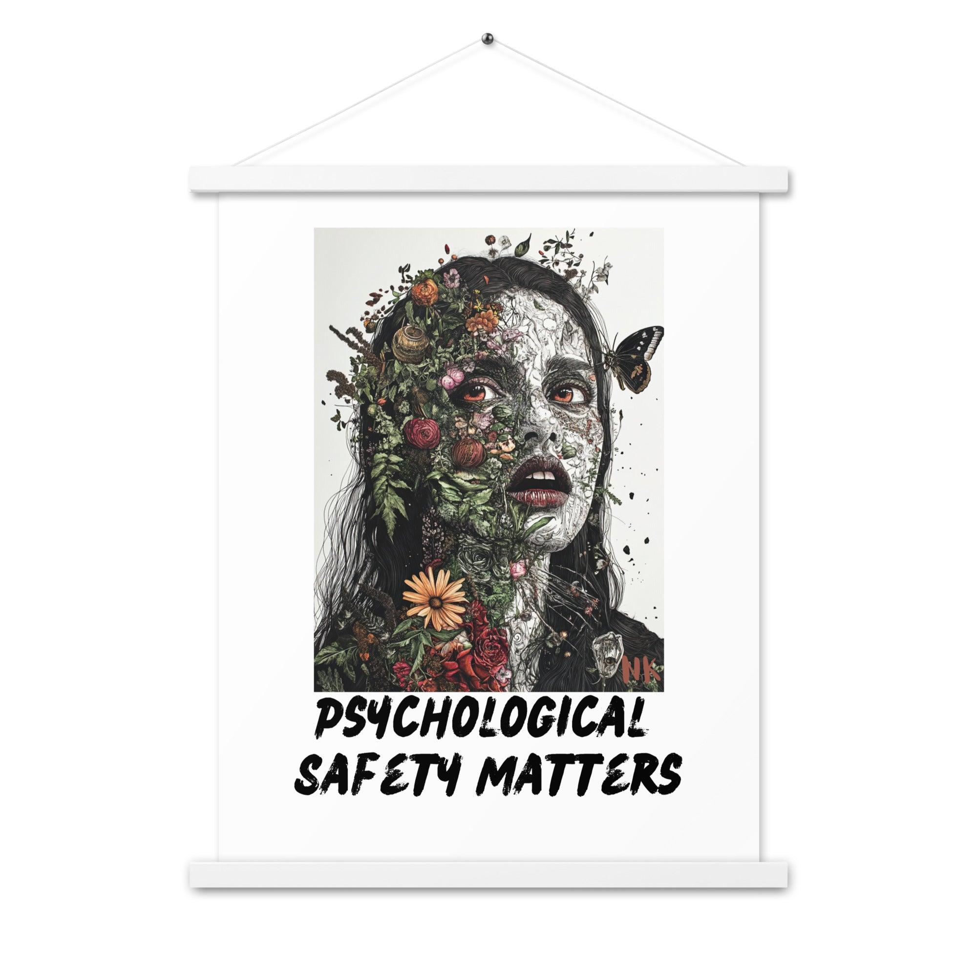 Psychological Safety Matters Poster with hangers - Nafisa Khan Designs