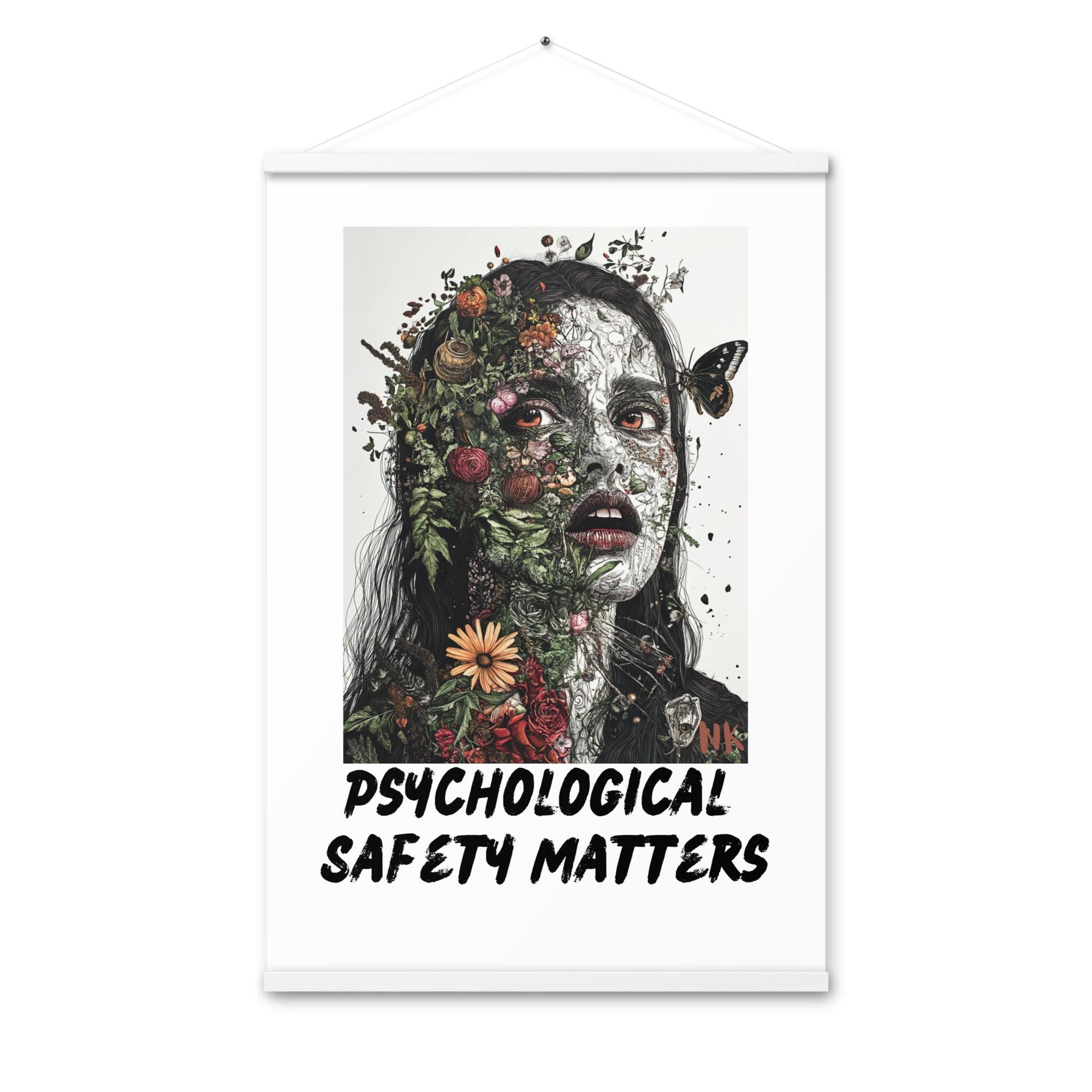 Psychological Safety Matters Poster with hangers - Nafisa Khan Designs