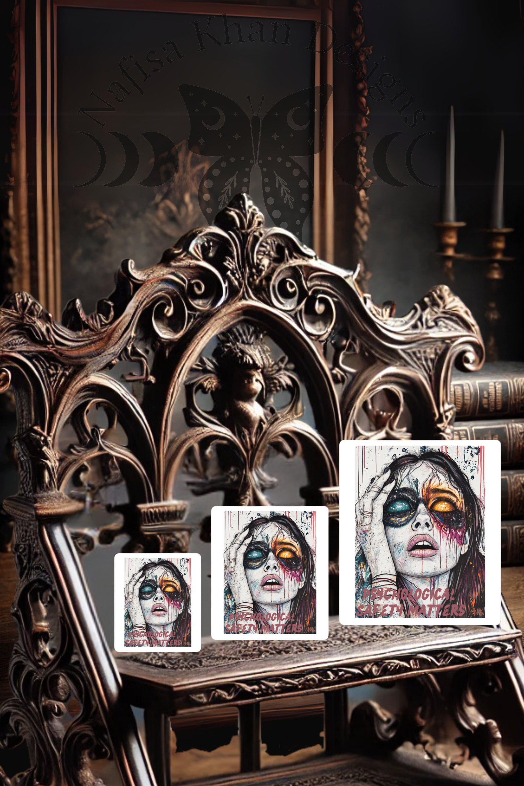 Psychological Safety Matters Vinyl Sticker – Bold Expression, Powerful Message featuring modern Desi fashion with a fusion of tradition and streetwear style.