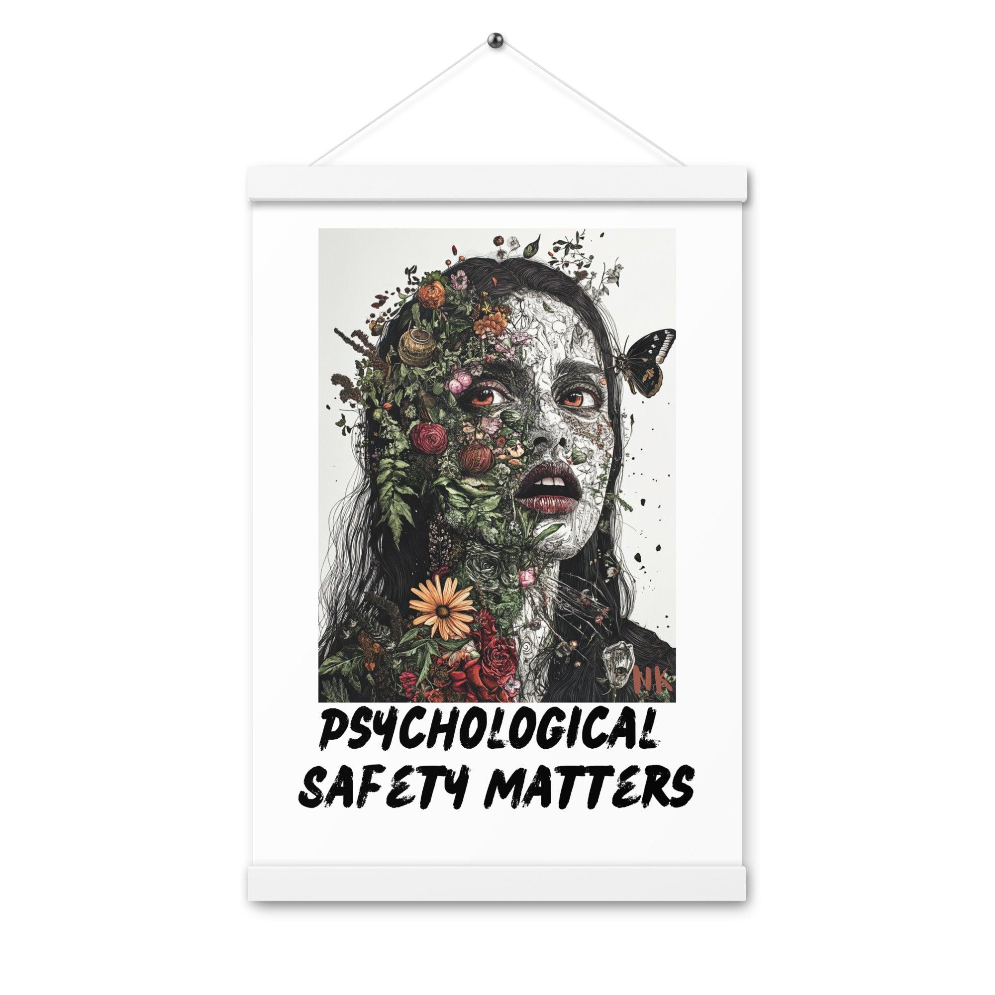 Psychological Safety Matters Poster with hangers - Nafisa Khan Designs
