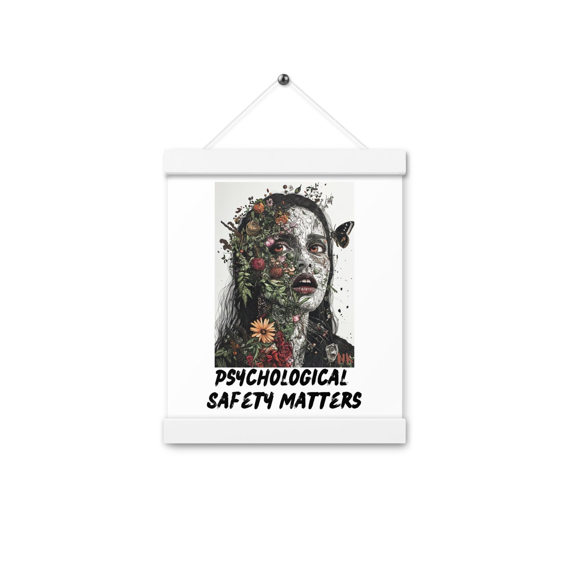 Psychological Safety Matters Poster with hangers - Nafisa Khan Designs