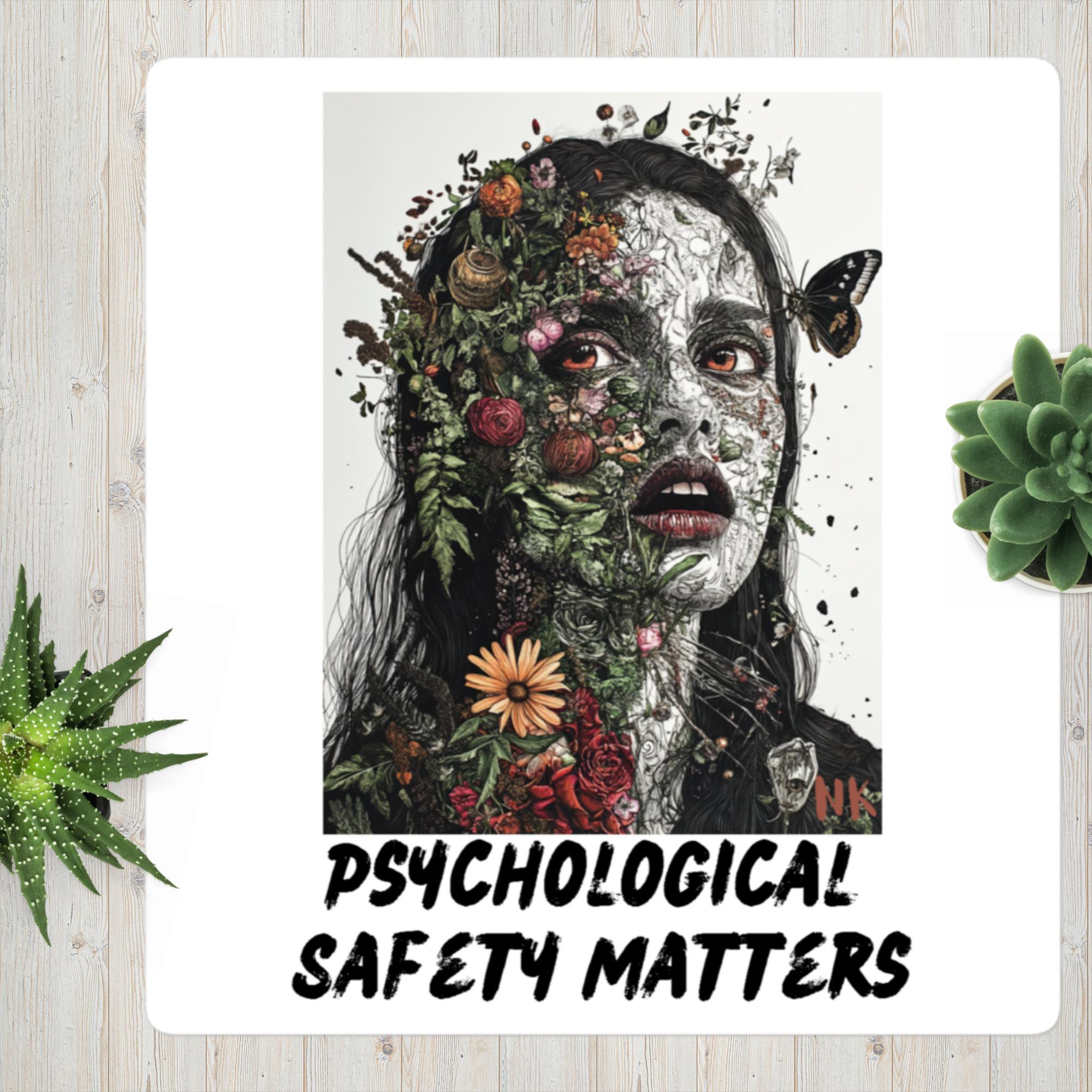 Psychological Safety Matters No. 1 Bubble-free stickers - Nafisa Khan Designs